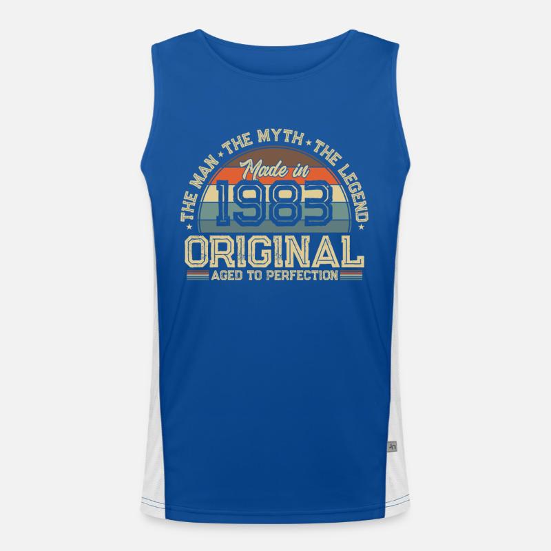 Legendäres 1983 Funktionelles Kontrast-Tank Top für Männer 