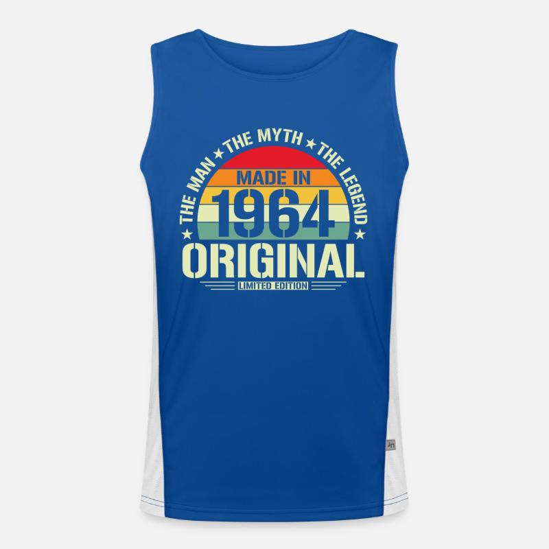 Unique 1964 Débardeur respirant contrasté Homme 