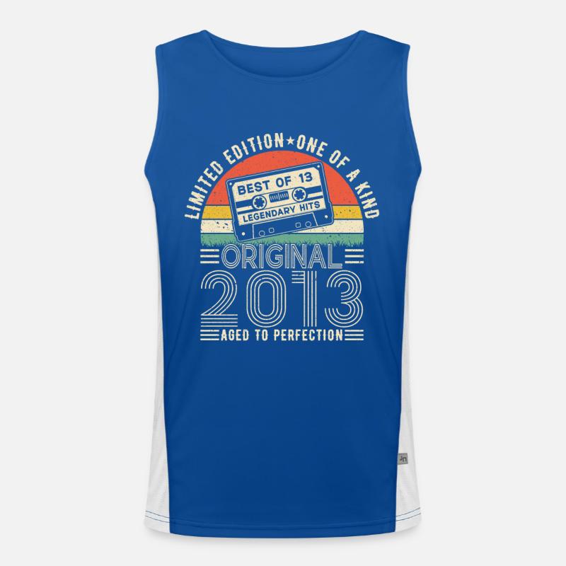 2013 Geburtstag Funktionelles Kontrast-Tank Top für Männer 