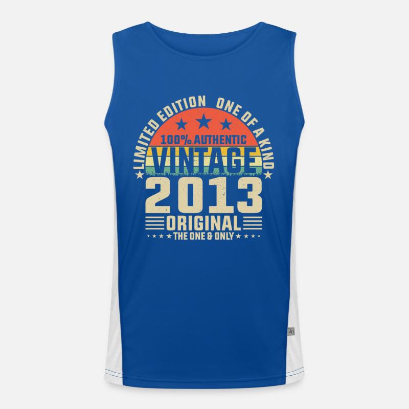 Geburtstag 2013 Funktionelles Kontrast-Tank Top für Männer 