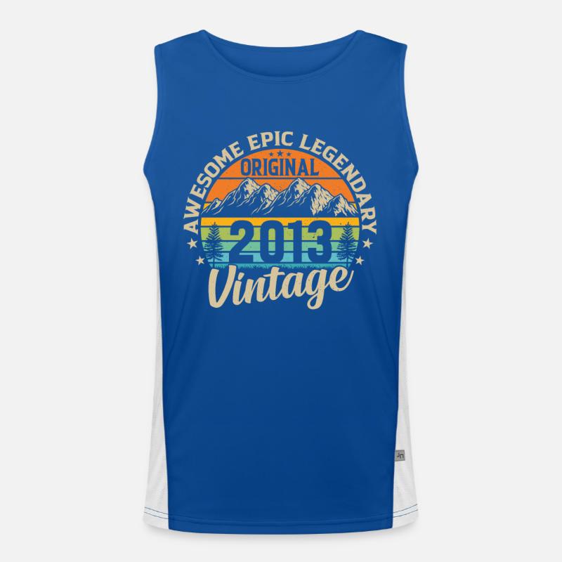 Geburtstag 2013 Funktionelles Kontrast-Tank Top für Männer 