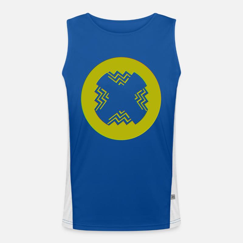 Style intérieur circulaire Débardeur respirant contrasté Homme 