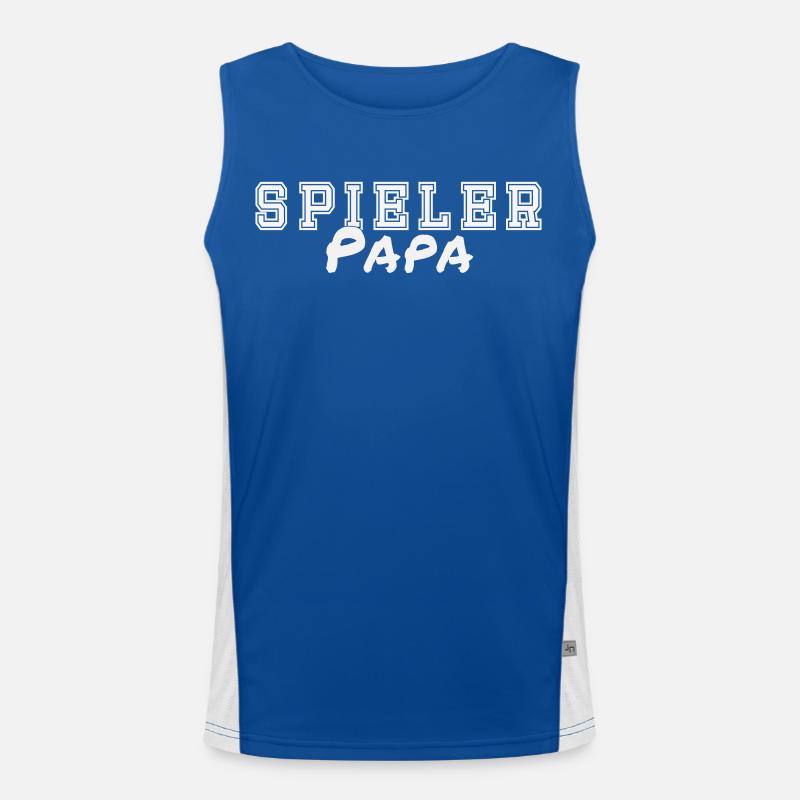 Spieler Papa Funktionelles Kontrast-Tank Top für Männer 