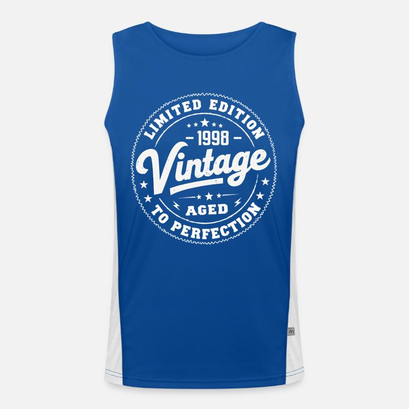 Legend since 1998 Awesome since 1998 Retro 1998 Men's Functional Contrast Tank Top 