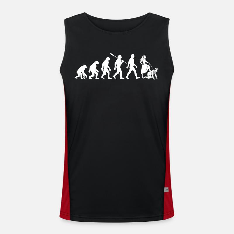 Bachelor Party - Evolution Bachelor - Men's Functional Contrast Tank Top - black/red