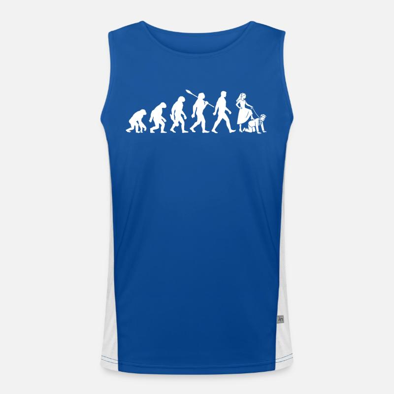 JGA Junggesellenabschied - Evolution Bachelor Funktionelles Kontrast-Tank Top für Männer 