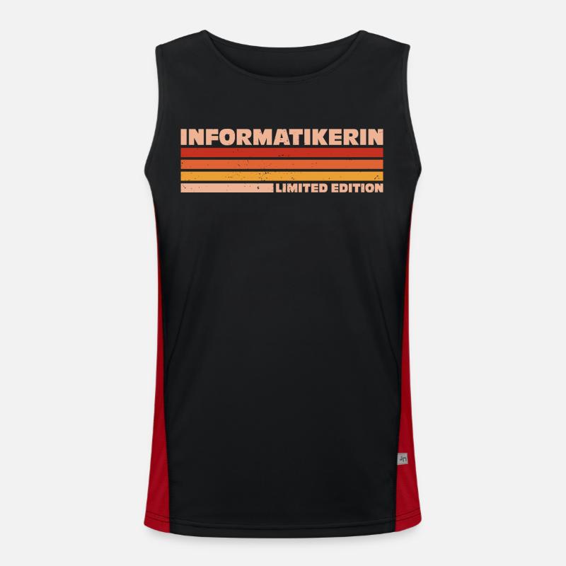 Informatikerin Informatiker Programmiererin Funktionelles Kontrast-Tank Top für Männer 