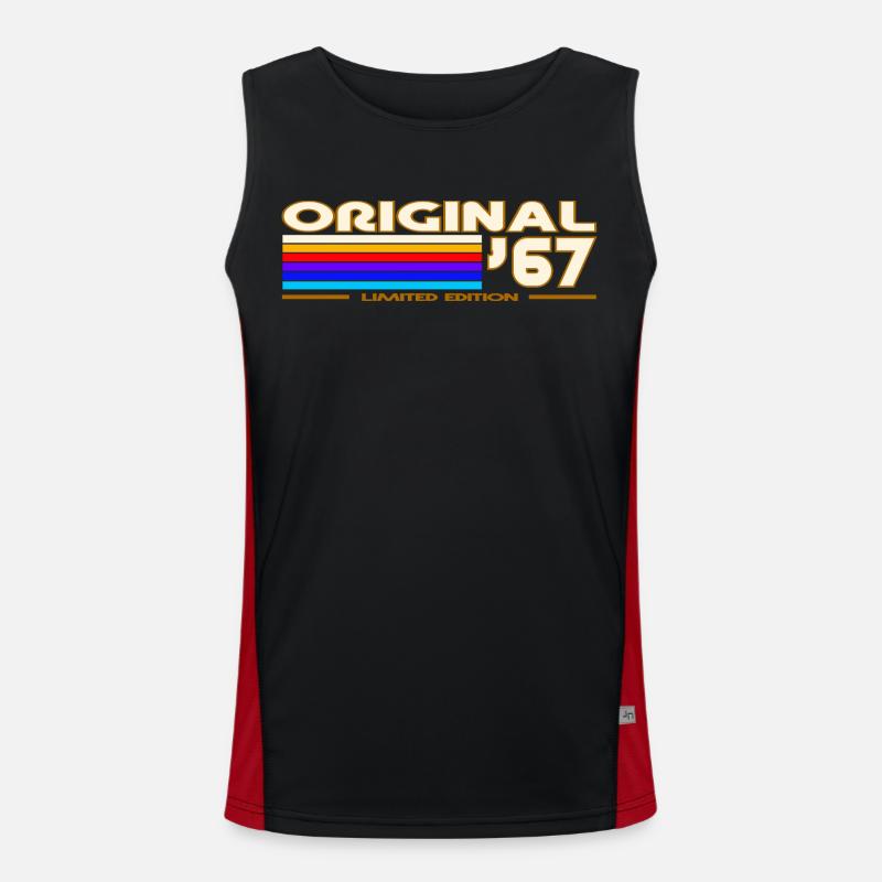 1967 Funktionelles Kontrast-Tank Top für Männer 