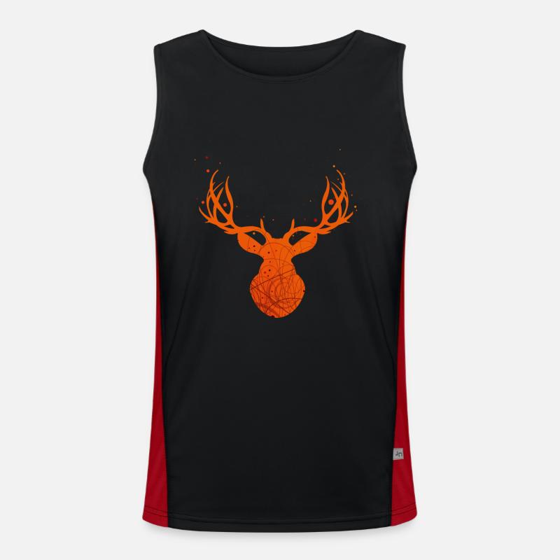 Fire moose Men's Functional Contrast Tank Top 