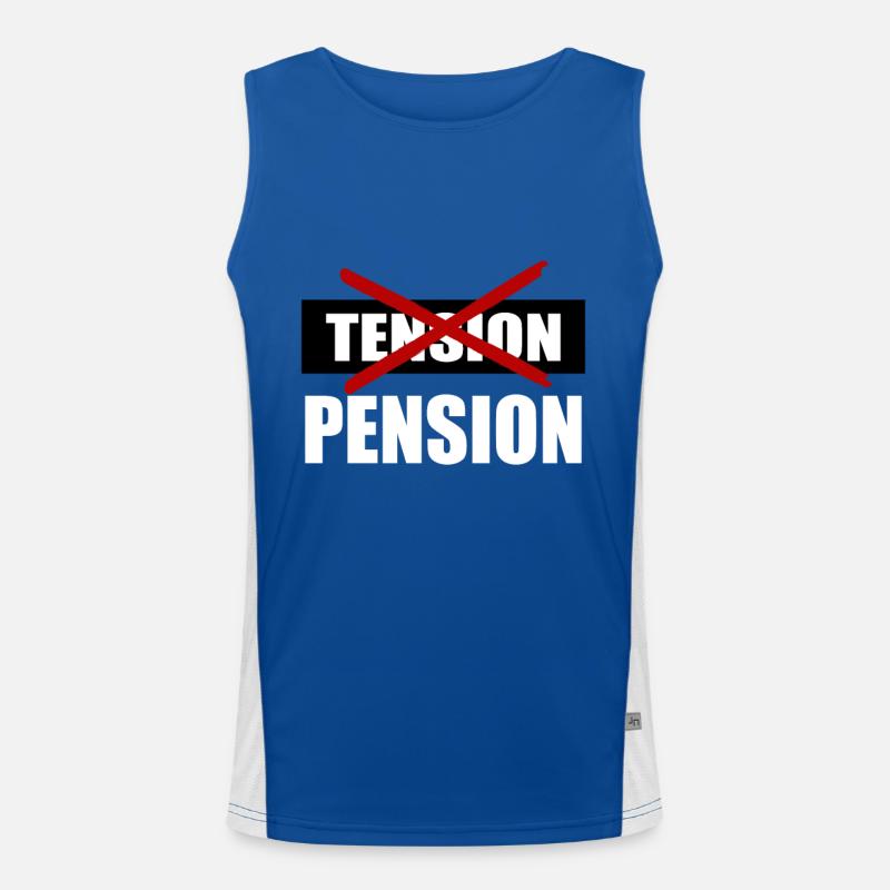 Retirement - retired Men's Functional Contrast Tank Top 