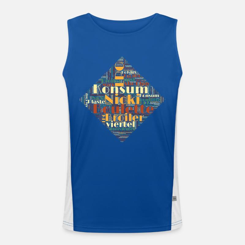 DDR consumption Nicki Broiler Ostalgia nostalgia Men's Functional Contrast Tank Top 