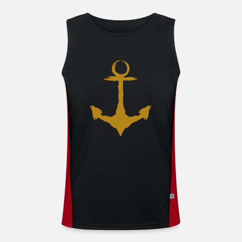 Anchor Gold Men's Functional Contrast Tank Top 