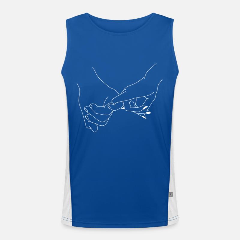 Main dans la main - mains - amour Débardeur respirant contrasté Homme 