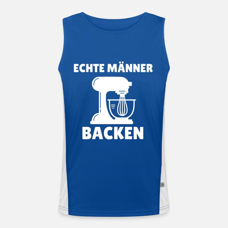 Bäcker Männer Backen Hobby Konditor Junge Bäckerei Funktionelles Kontrast-Tank Top für Männer 