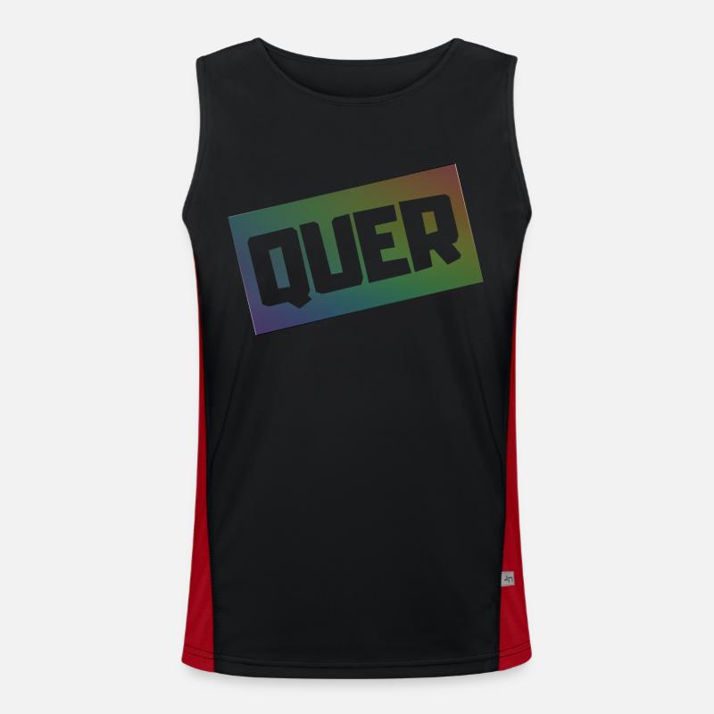 QUER Funktionelles Kontrast-Tank Top für Männer 