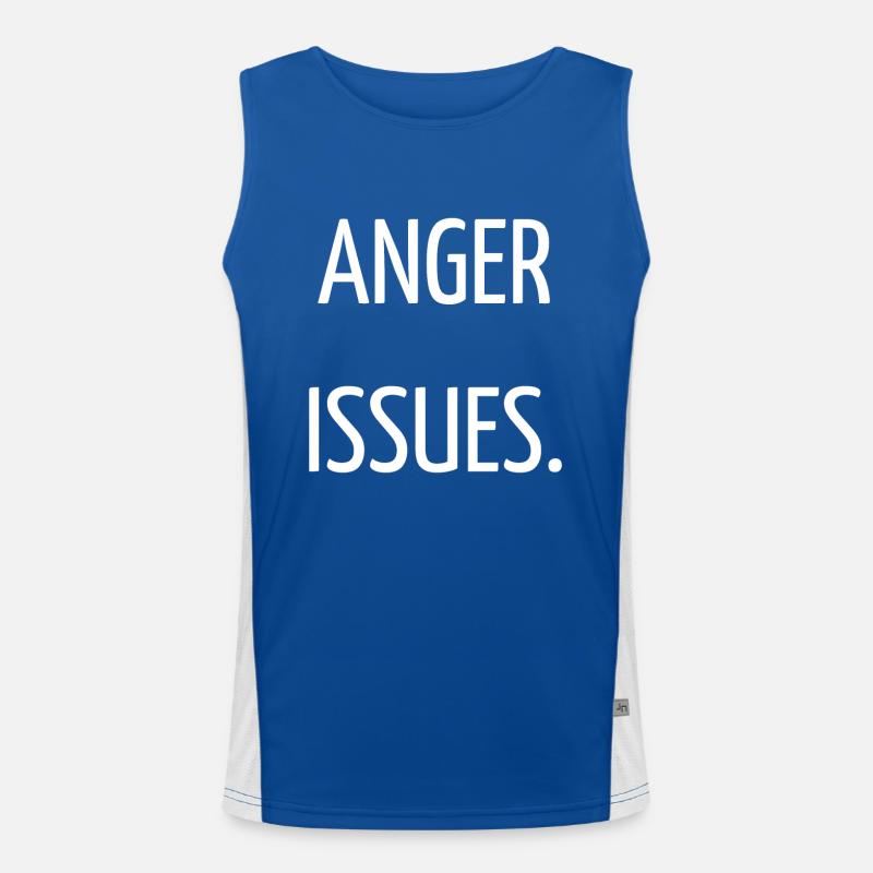 Wutprobleme Funktionelles Kontrast-Tank Top für Männer 