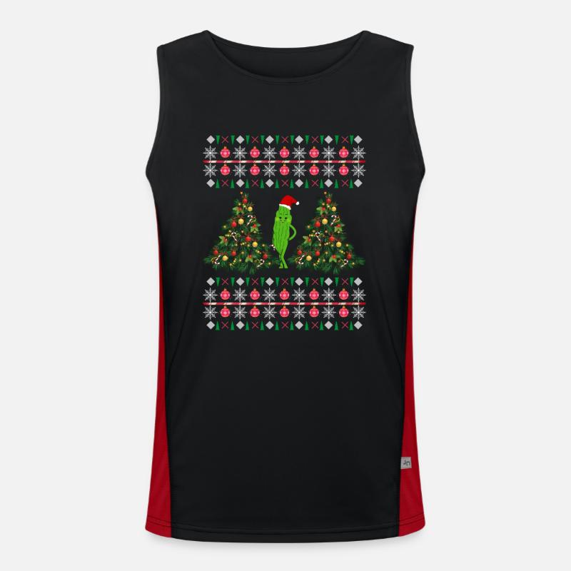 Frohe Weihnachtsidee Weihnachtsgeschenk Funktionelles Kontrast-Tank Top für Männer 