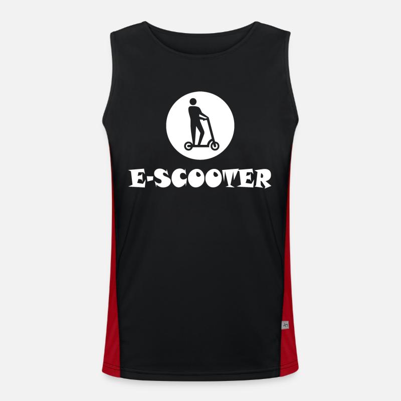 E-Scooter E-Roller Scooter Débardeur respirant contrasté Homme 
