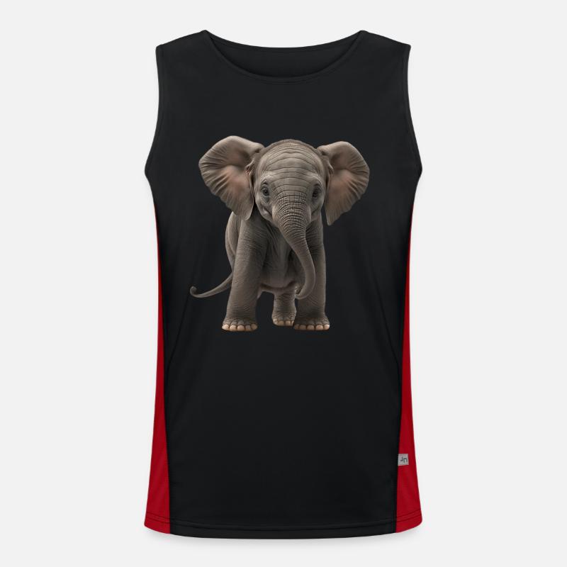 Bébé éléphant éléphant bébé cool enfants éléphant Débardeur respirant contrasté Homme 