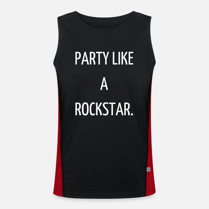 Feiern wie ein . Funktionelles Kontrast-Tank Top für Männer 