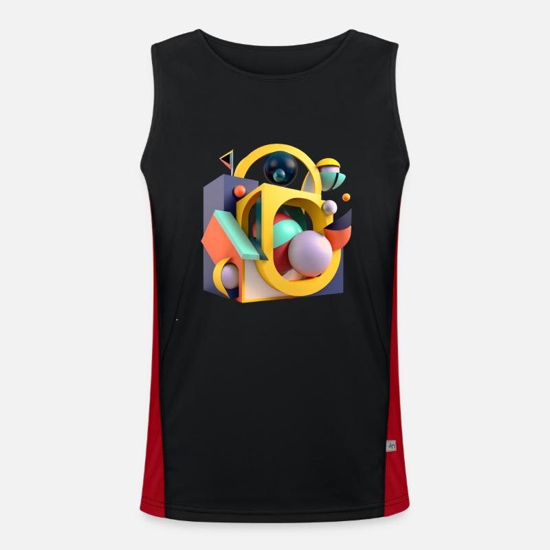 .3D Men's Functional Contrast Tank Top 