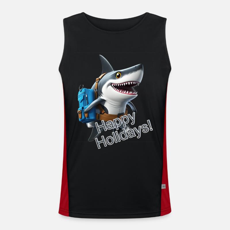 Requin heureux Débardeur respirant contrasté Homme 