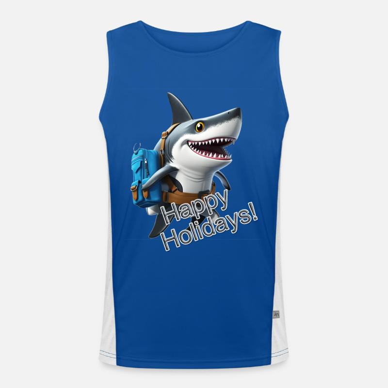 Requin heureux Débardeur respirant contrasté Homme 