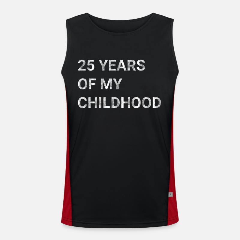 25 ans de mon enfance Débardeur respirant contrasté Homme 