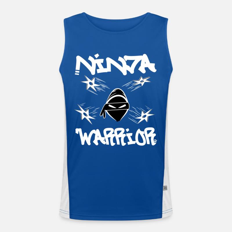 Ninja Warrior Funktionelles Kontrast-Tank Top für Männer 