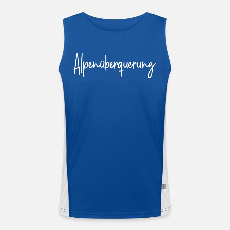 Alpenüberquerung Funktionelles Kontrast-Tank Top für Männer 