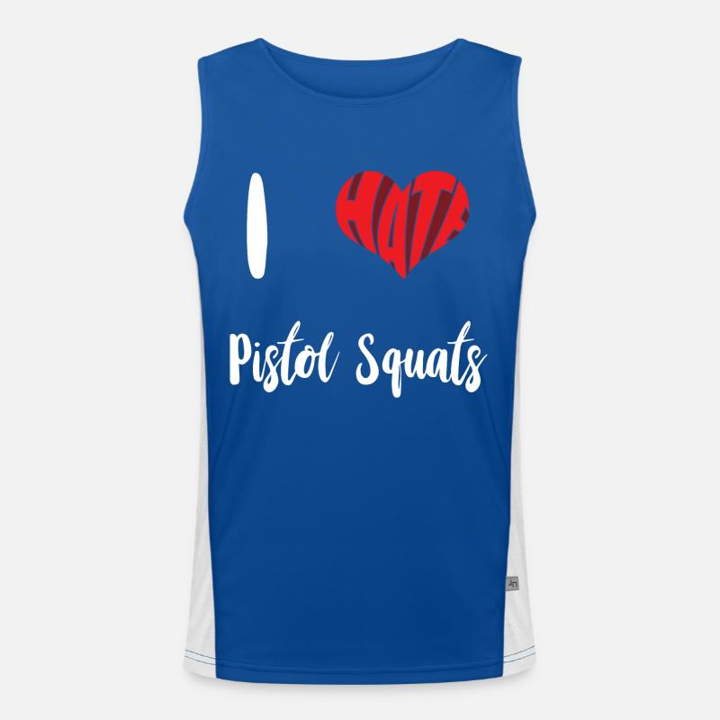 Hate Pistol Squat Stop Hate Anti Hate Men's Functional Contrast Tank Top 