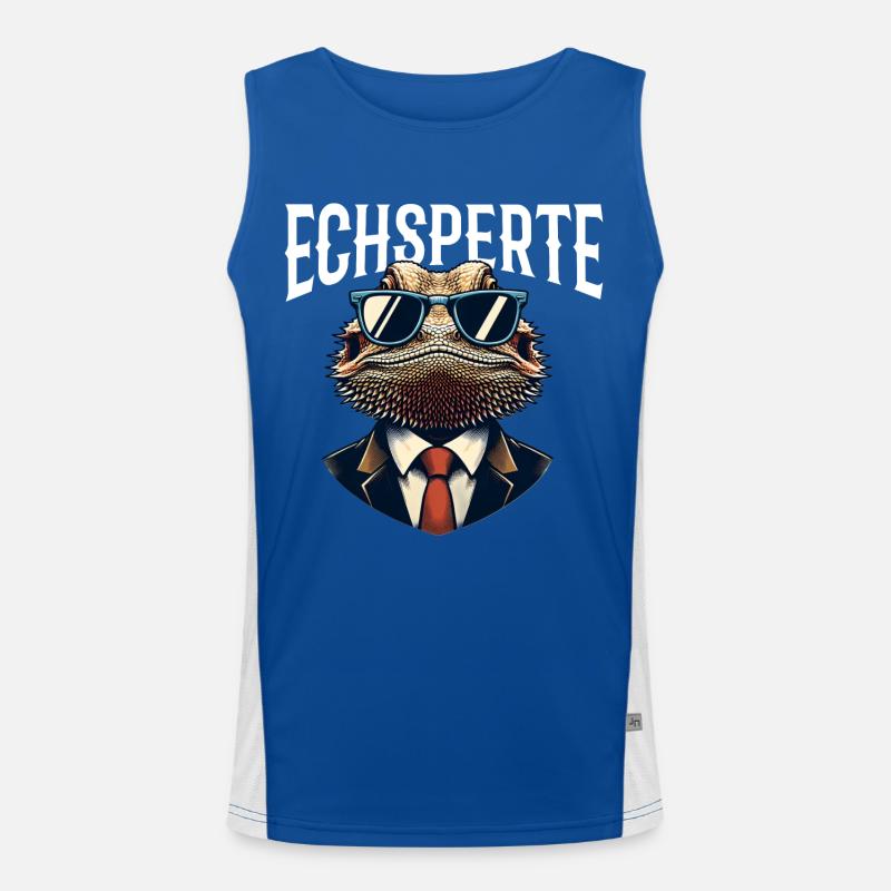 Bartagamen Echsperte Funktionelles Kontrast-Tank Top für Männer 