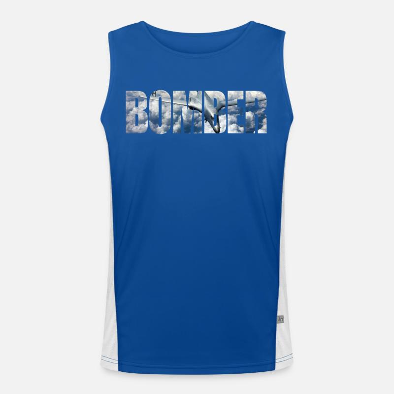 Bomber B-1B Lancer Funktionelles Kontrast-Tank Top für Männer 