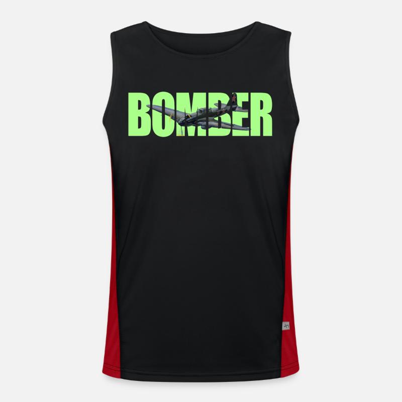Bomber IL-2 Funktionelles Kontrast-Tank Top für Männer 