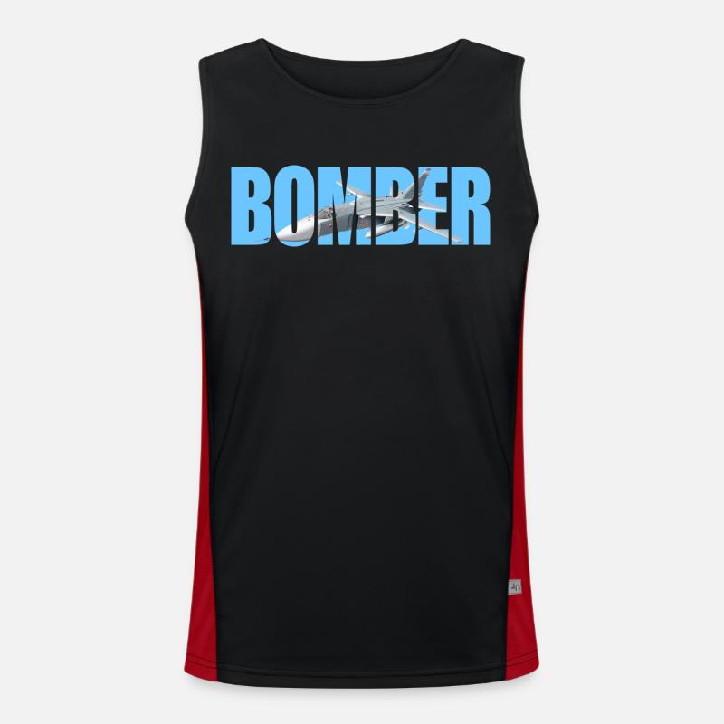 Bomber Su-24 Funktionelles Kontrast-Tank Top für Männer 