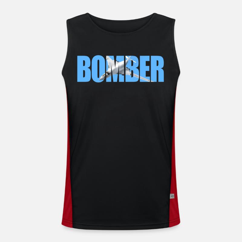 Bomber Tu-160 Funktionelles Kontrast-Tank Top für Männer 
