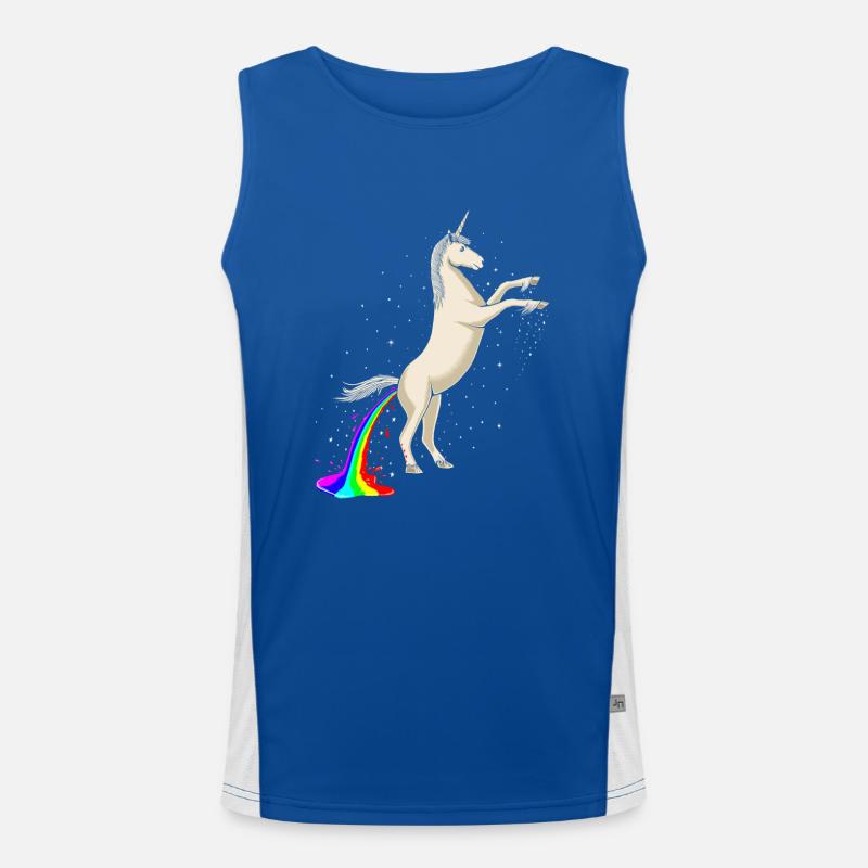 Science Behind Rainbows Men's Functional Contrast Tank Top 
