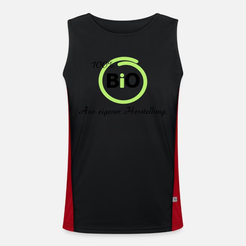 100 % Bio Funktionelles Kontrast-Tank Top für Männer 