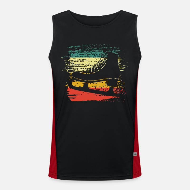 Schlittschuh Funktionelles Kontrast-Tank Top für Männer 
