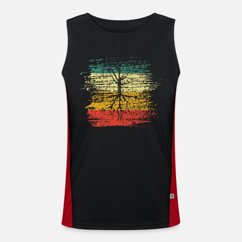 Baum Funktionelles Kontrast-Tank Top für Männer 