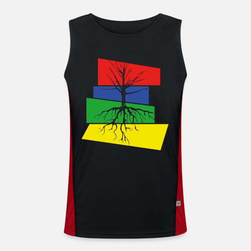 Tree Men's Functional Contrast Tank Top 