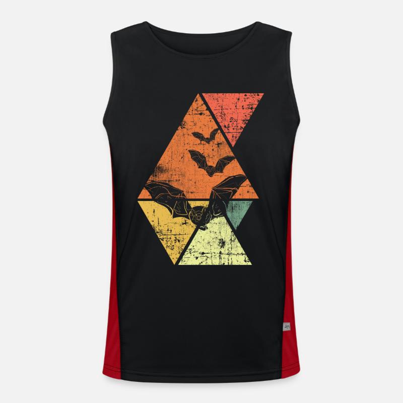 Fledermäuse Funktionelles Kontrast-Tank Top für Männer 