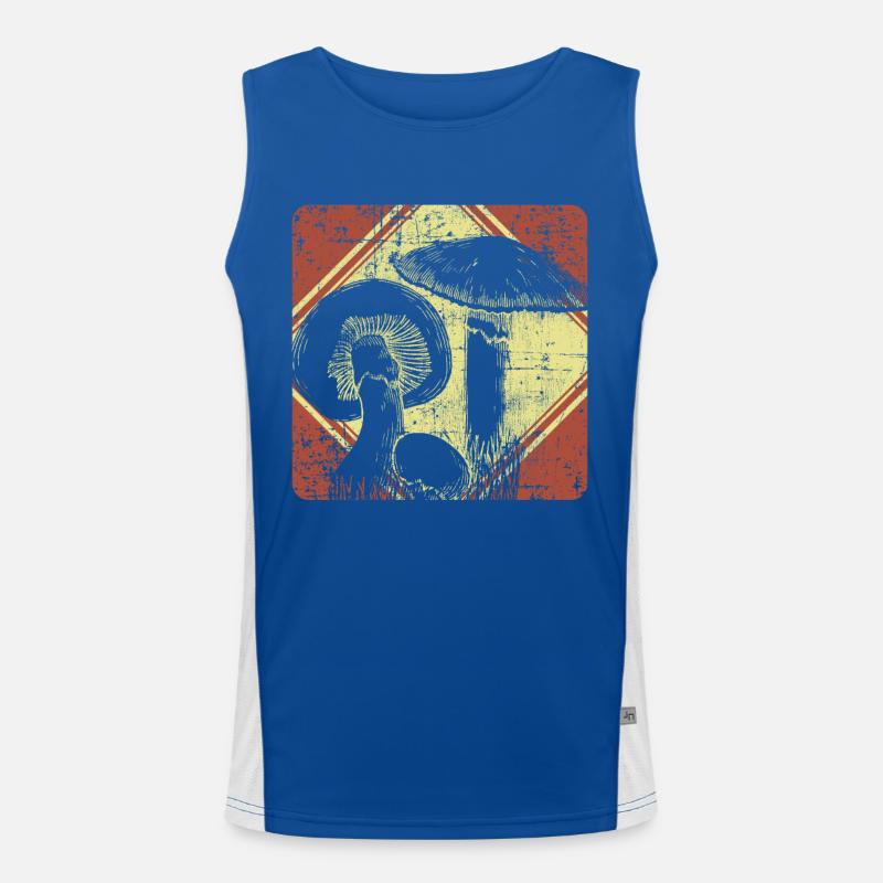 Mushroom Men's Functional Contrast Tank Top 