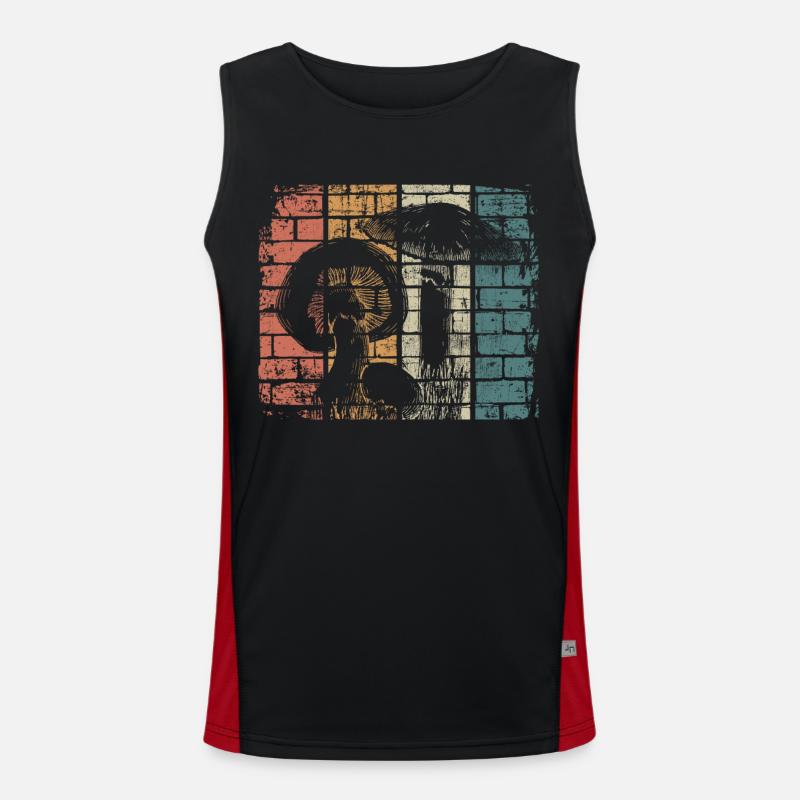 Mushroom Men's Functional Contrast Tank Top 