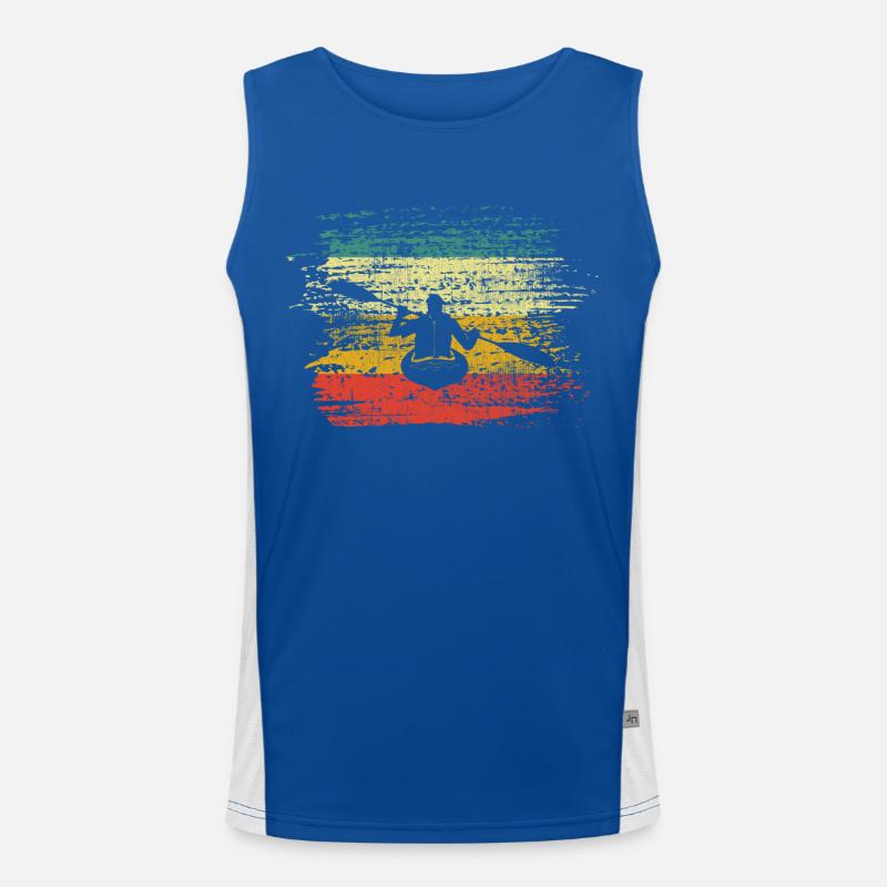 Kajak Rudern Funktionelles Kontrast-Tank Top für Männer 