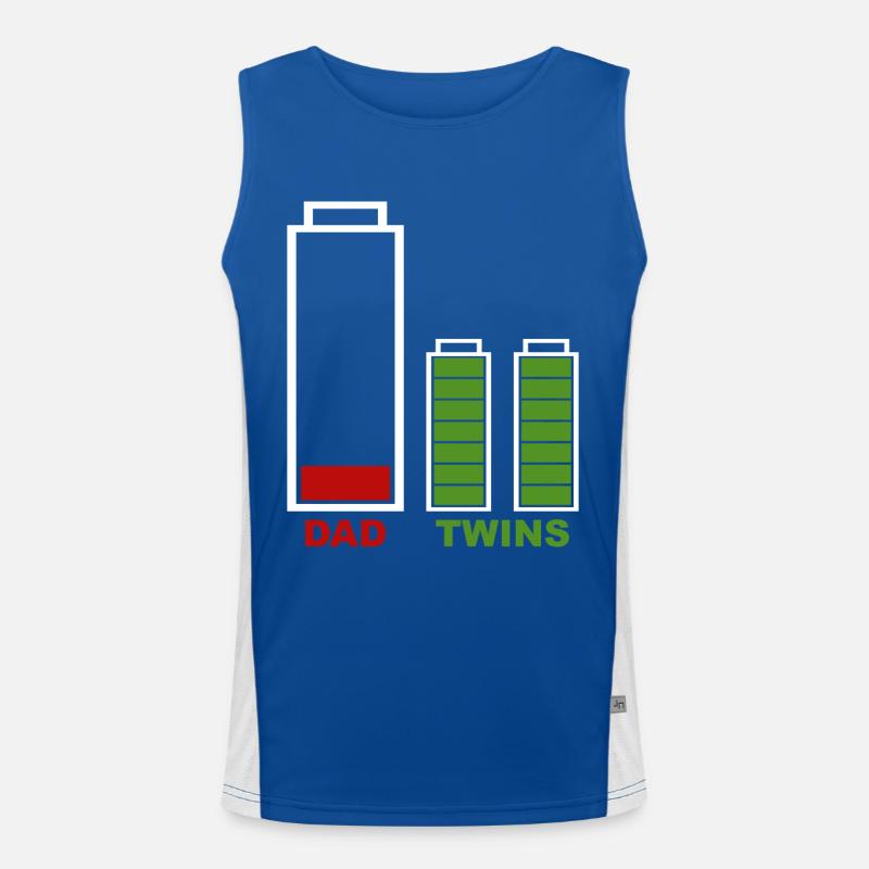 Twins Dad Men's Functional Contrast Tank Top 