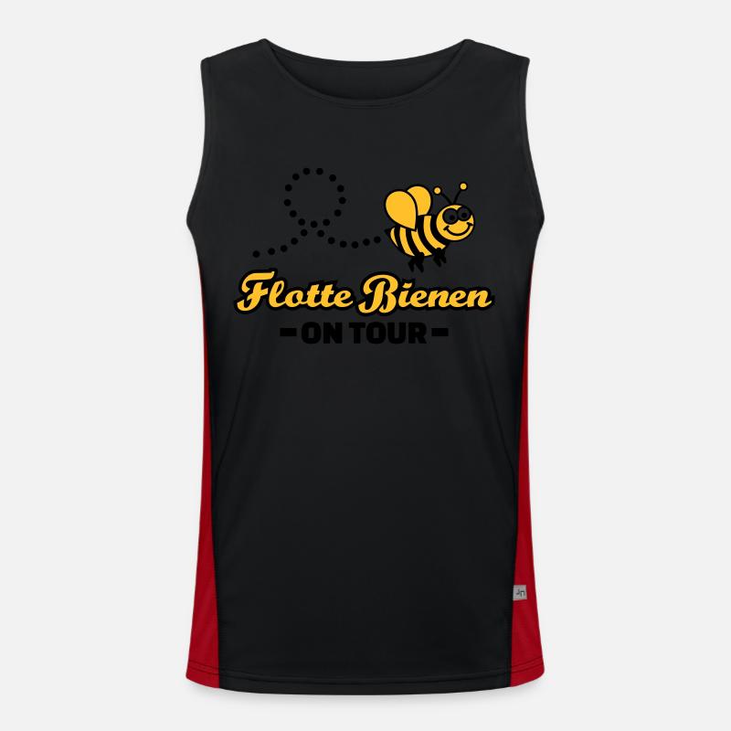 Flotte Biene Funktionelles Kontrast-Tank Top für Männer 