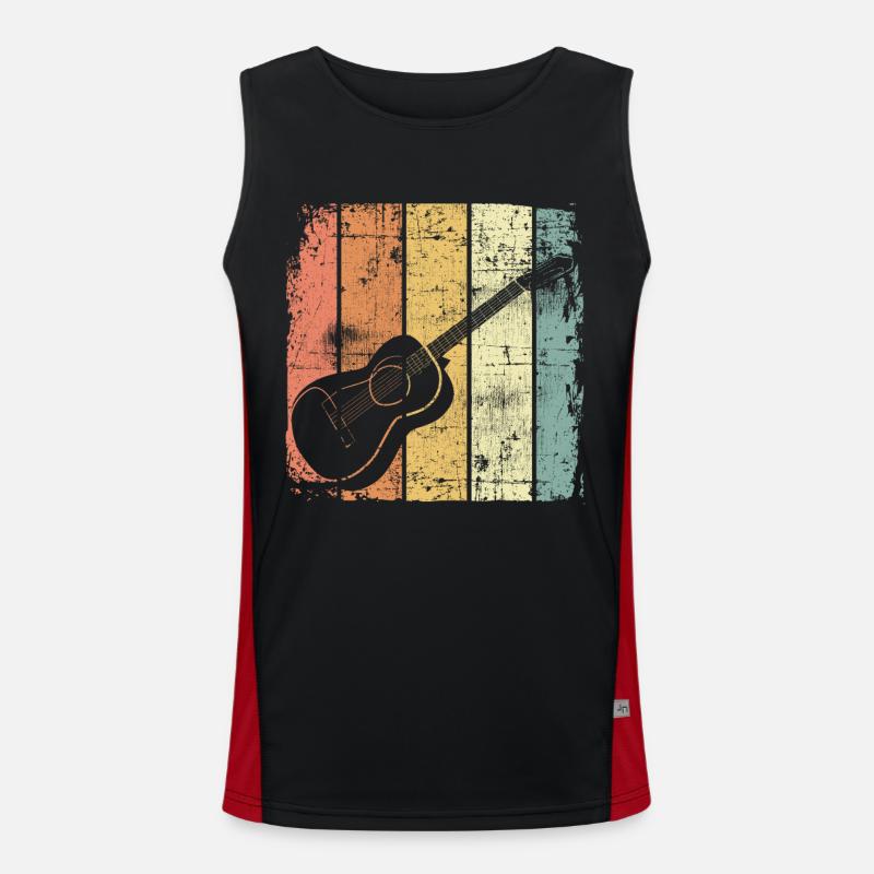 Guitar Men's Functional Contrast Tank Top 