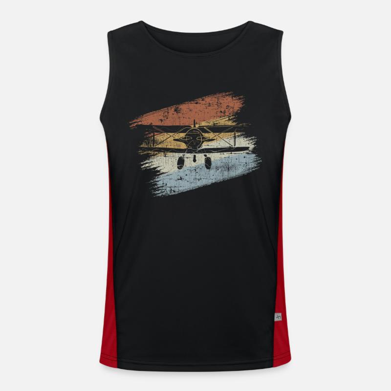 Airplane Men's Functional Contrast Tank Top 