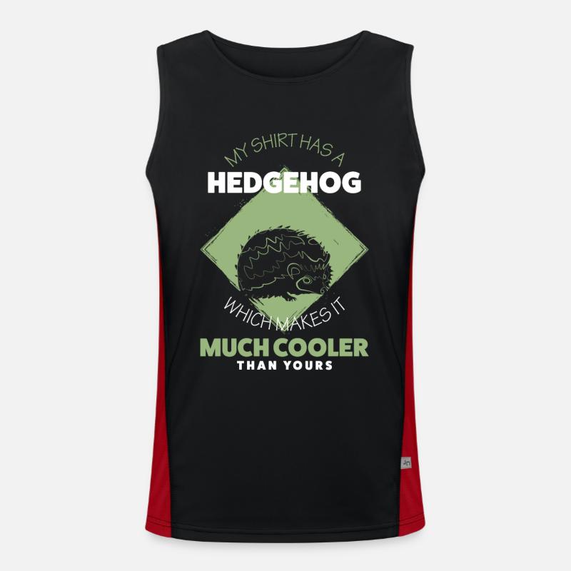 Igel Funktionelles Kontrast-Tank Top für Männer 